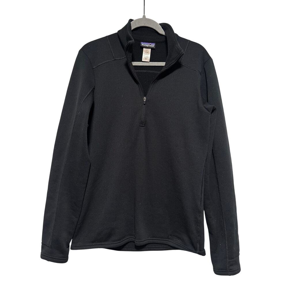 Patagonia Men's Black Fleece 1/4 Zip Pullover S - Picture 2 of 6